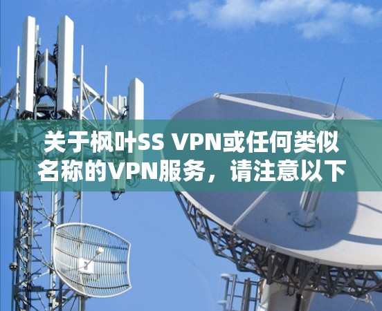 关于枫叶SS VPN或任何类似名称的VPN服务，请注意以下几点重要信息